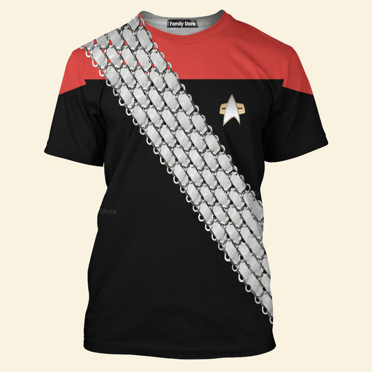 SaTr Deep Space Nine Worf Red T-Shirt