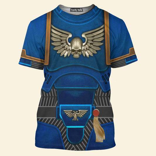 Warhammer Space Marines Ultramarines - Costume Cosplay T-shirt CSWRH001