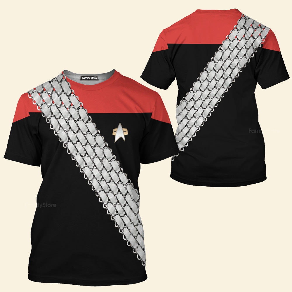 SaTr Deep Space Nine Worf Red T-Shirt