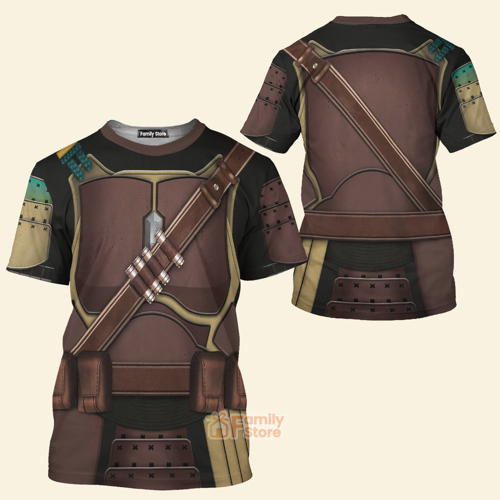 Stwa Mandalorian Samurai Cosplay - 3D TShirt CSSWR036