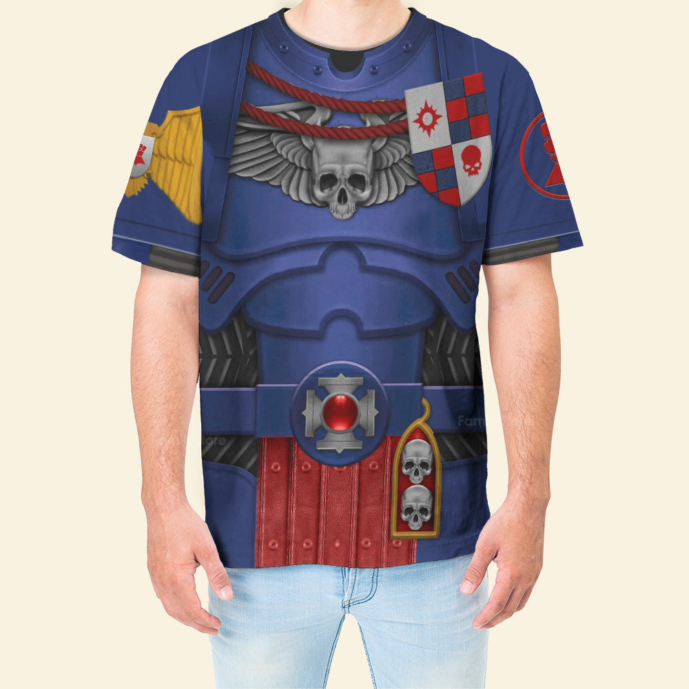 Warhammer Crimson Fists Captain - Costume Cosplay T-shirt CSWRH170