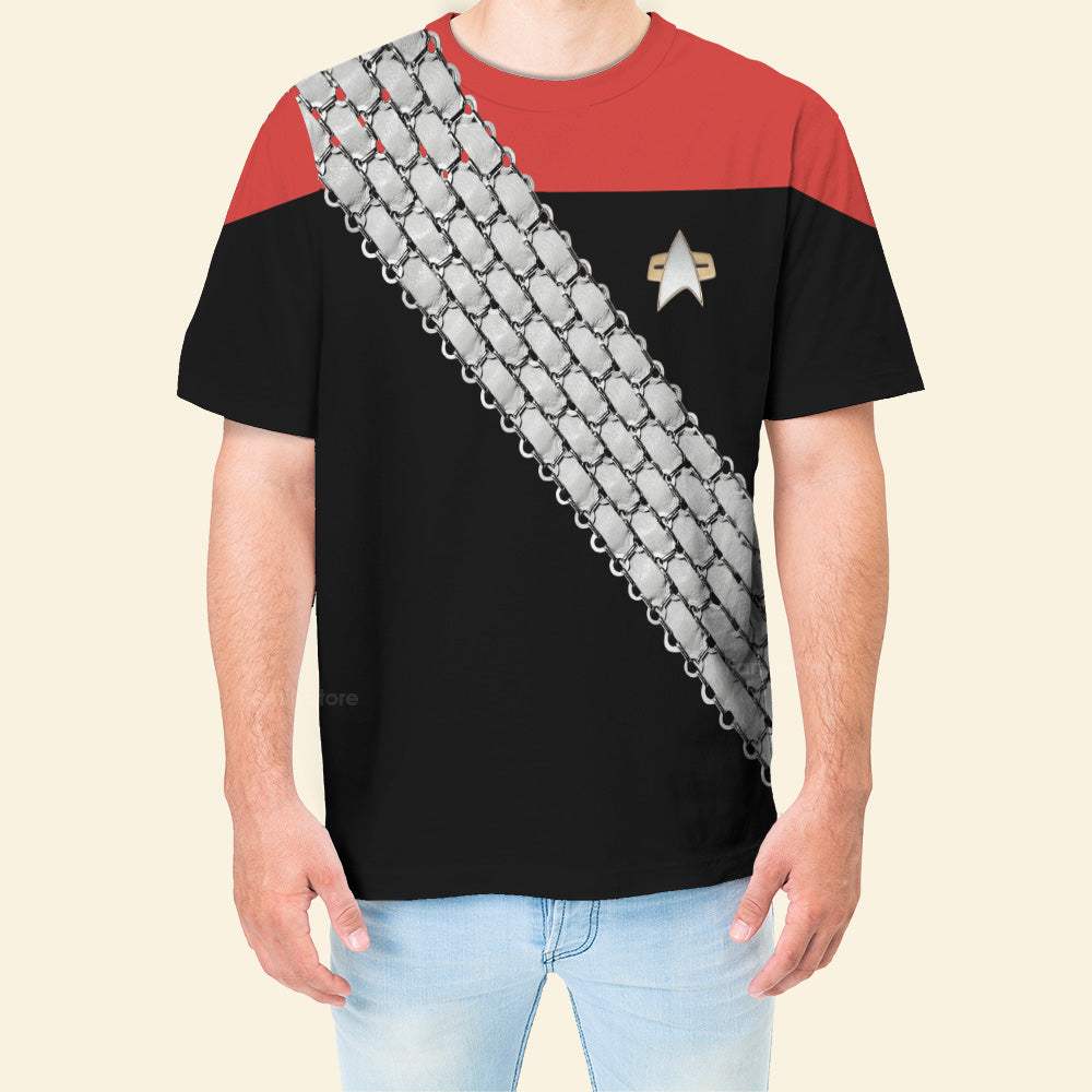 SaTr Deep Space Nine Worf Red T-Shirt