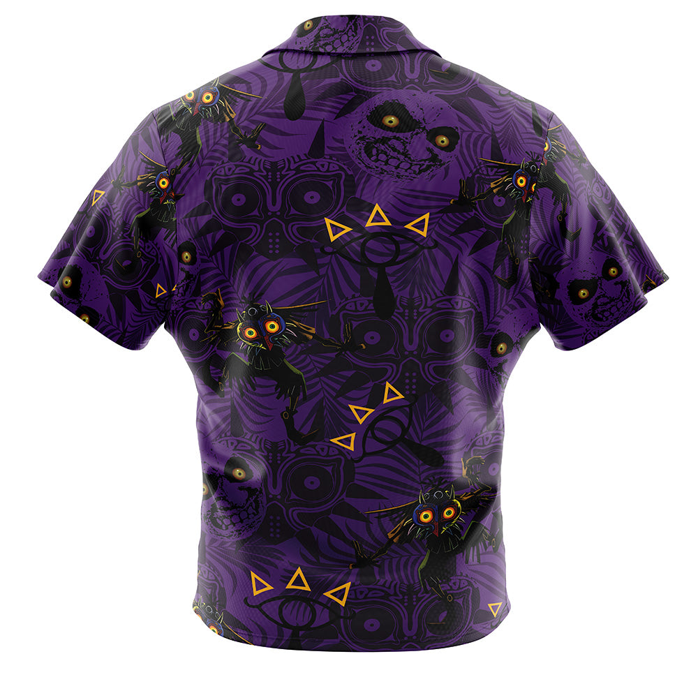 the Skull Kid Majora's Mask Legend of Zelda Button Up Hawaiian Shirt