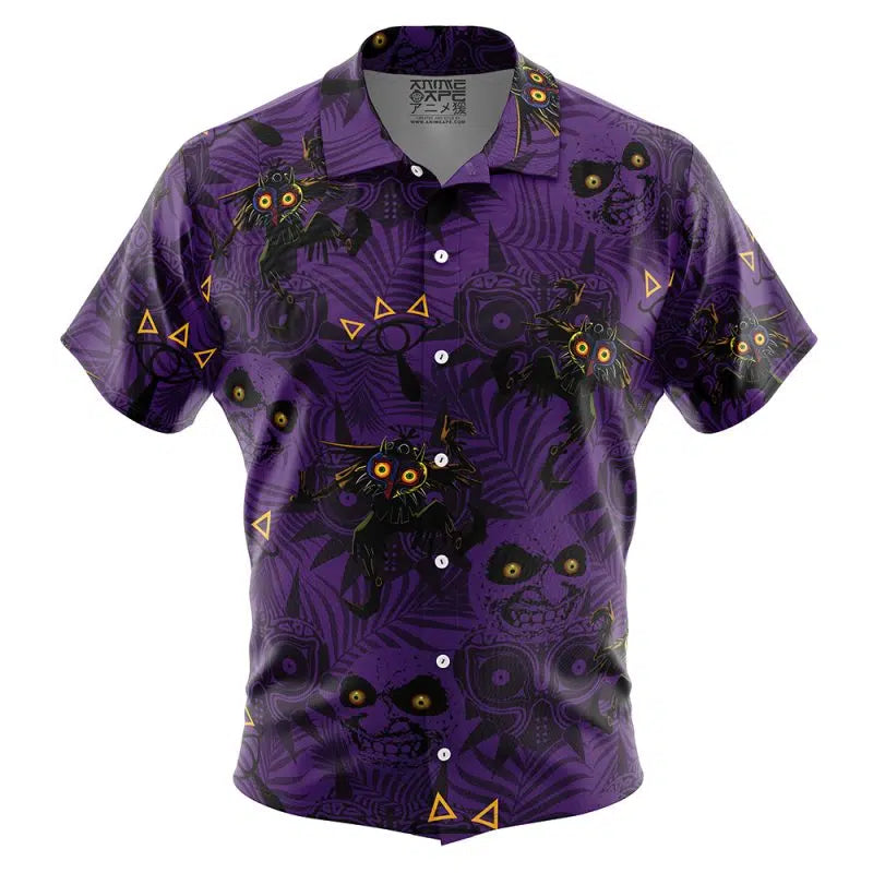 the Skull Kid Majora's Mask Legend of Zelda Button Up Hawaiian Shirt