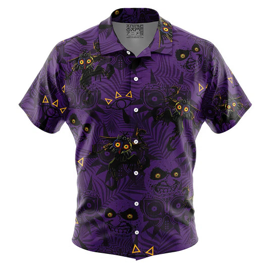 the Skull Kid Majora's Mask Legend of Zelda Button Up Hawaiian Shirt