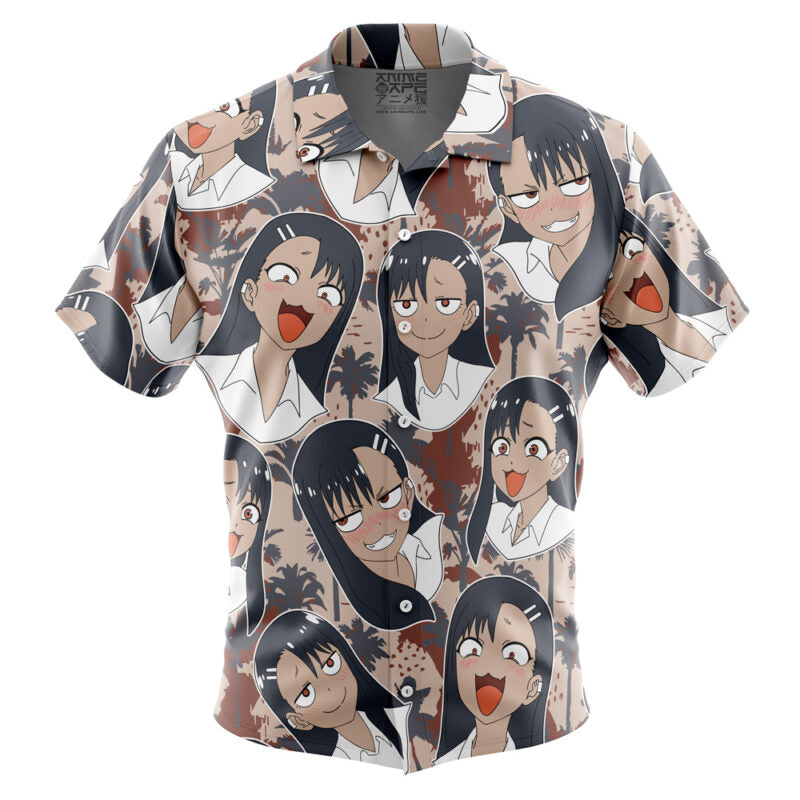 Meme Faces Ijiranaide Nagatoro-san Button Up Hawaiian Shirt