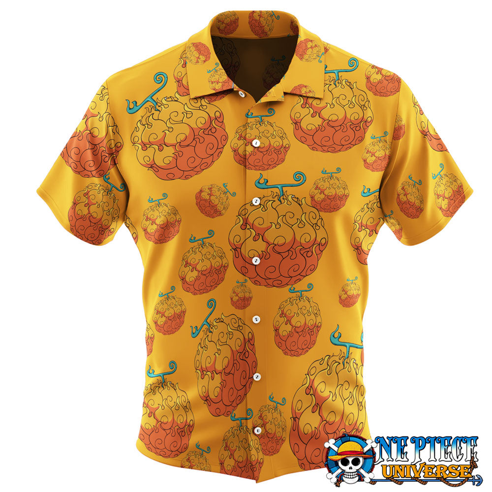 Mera Mera No Mi Devil Fruit Hawaiian Shirt | One Piece Universe Store