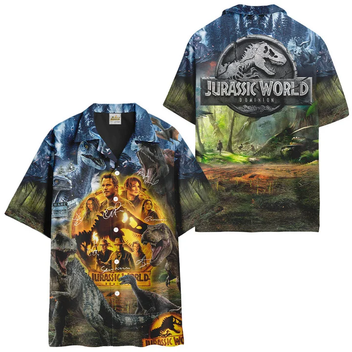 NoClaws Jurassic Park Hawaiian Shirt Jurassic World Dominion Hawaii Shirt Jurassic Park Aloha Shirt