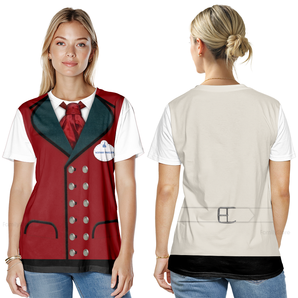 Epcot Norway Pavilion Disney Costume T-shirt For Men
