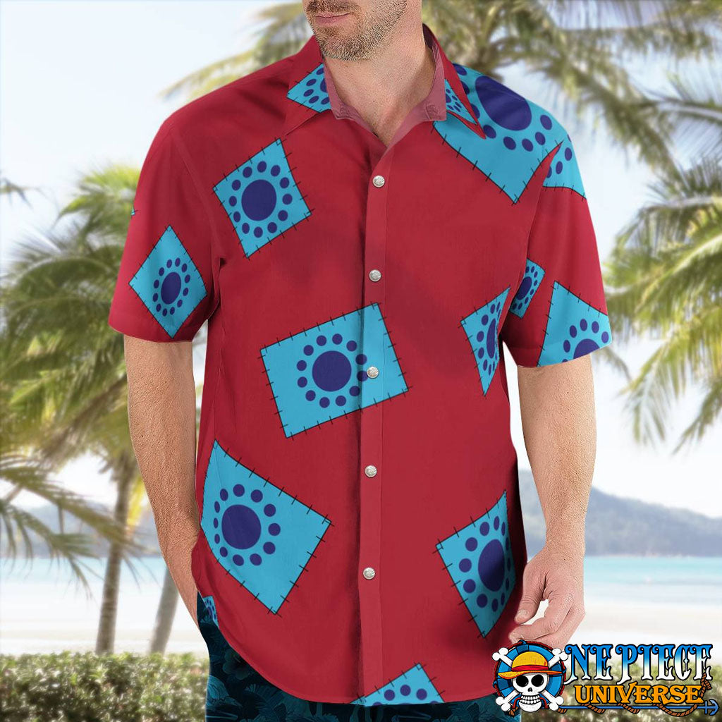 Luffy Red Button Up Shirt Pattern New 2025 | One Piece Universe Store