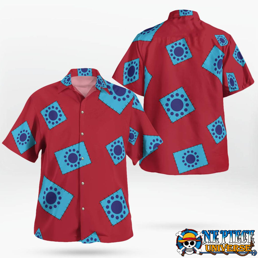 Luffy Red Button Up Shirt Pattern New 2025 | One Piece Universe Store