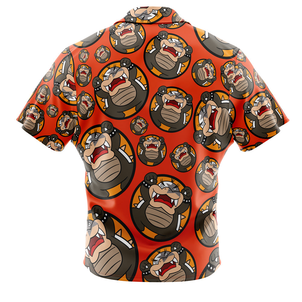 Morton Koopa Jr. Super Mario Bros Button Up Hawaiian Shirt