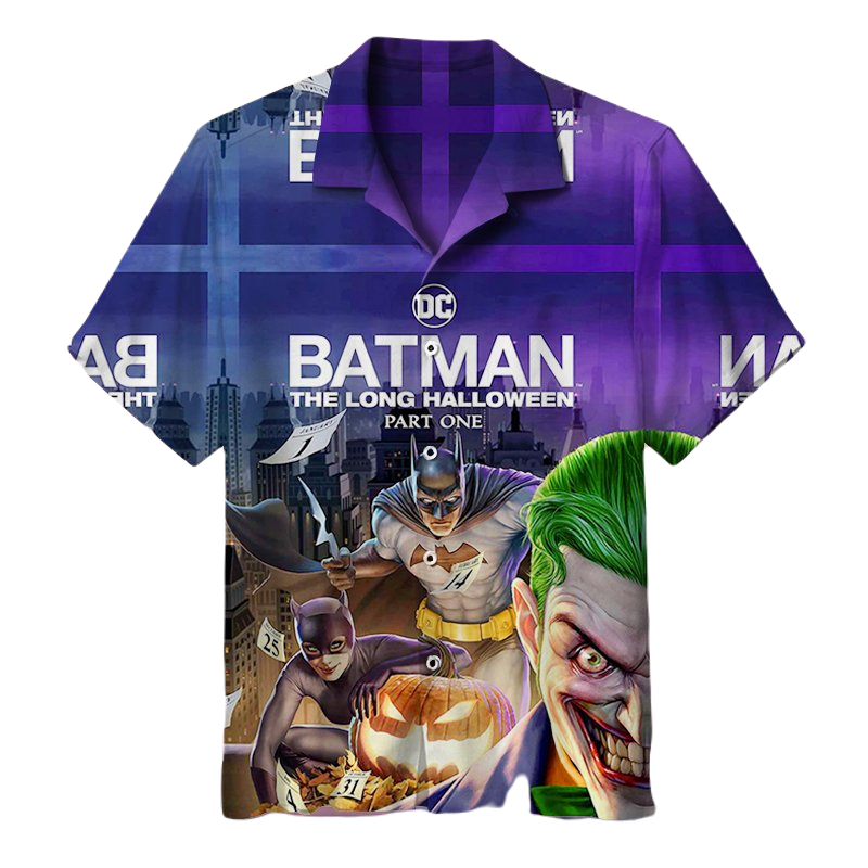 NoClaws Batman Hawaii Shirt DC Batman The Long Halloween Hawaiian Shirt Purple Unisex