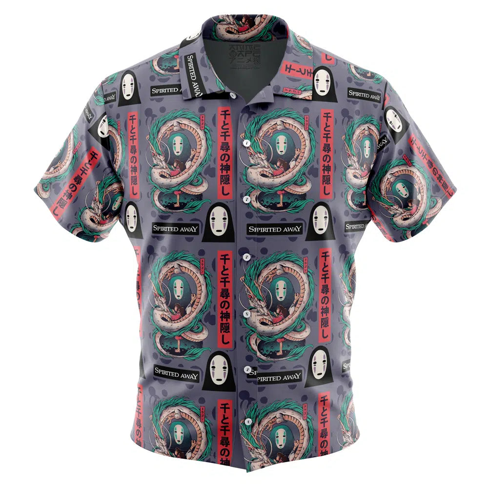 Mythical Spirited Away Studio Ghibli Button Up Hawaiian Shirt