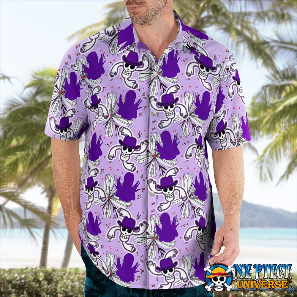 Jolly Roger Nico Robin Purple Hawaiian Shirt Unisex | One Piece Universe Store