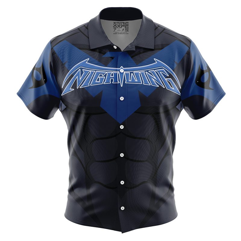 Nightwing DC Comics Button Up Hawaiian Shirt