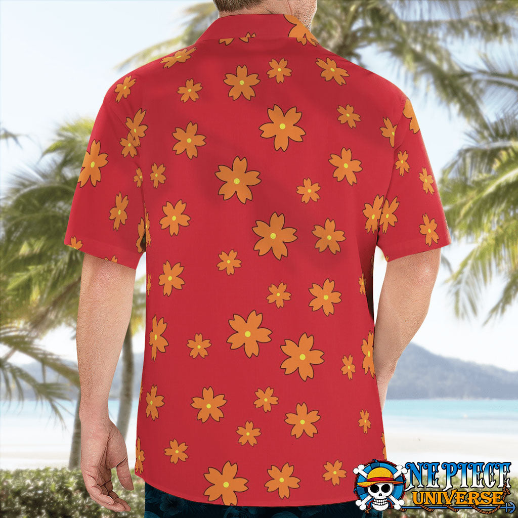 One Piece Akainu Hawaiian Shirt Pattern Admiral Cosplay | One Piece Universe Store