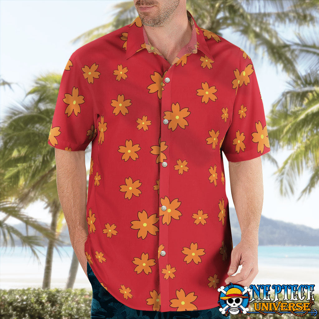 One Piece Akainu Hawaiian Shirt Pattern Admiral Cosplay | One Piece Universe Store