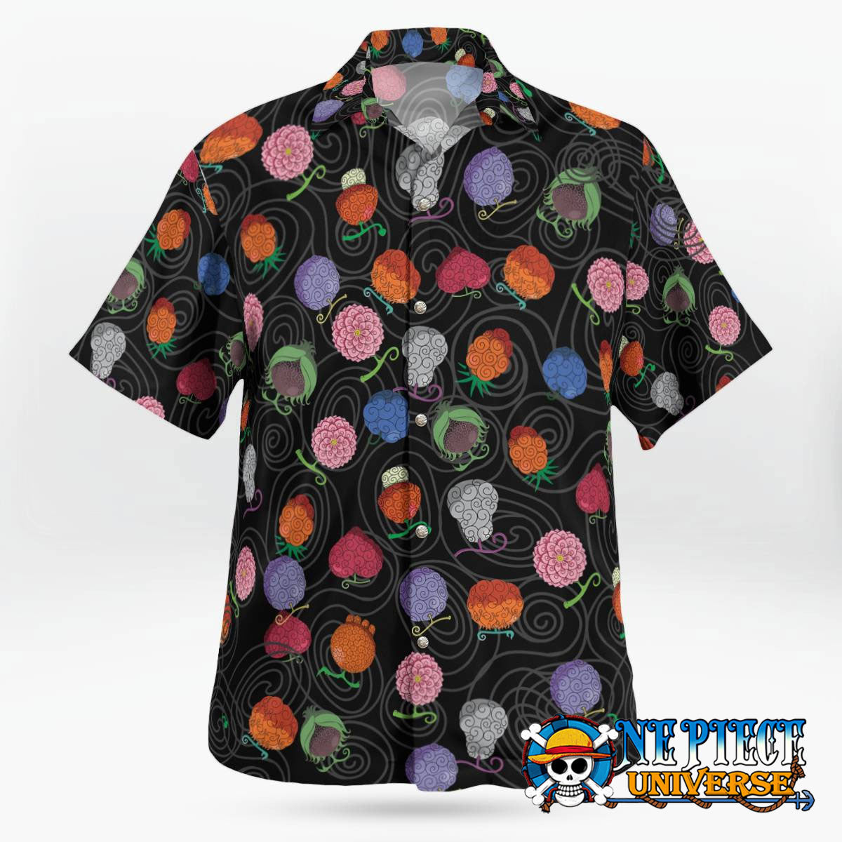One Piece Devil Fruits Hawaiian Shirt - Demon Devil Fruits Button Up Shirt For Sale | One Piece Universe Store