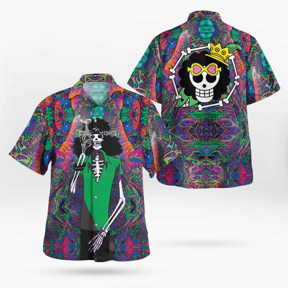 One Piece Hippie Trip Brook Hawaiian Shirt For Sale | One Piece Universe Store