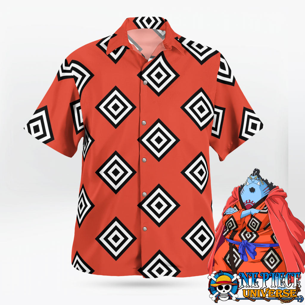 One Piece Jinbe Hawaiian Shirt Pattern for Sale | One Piece Universe Store