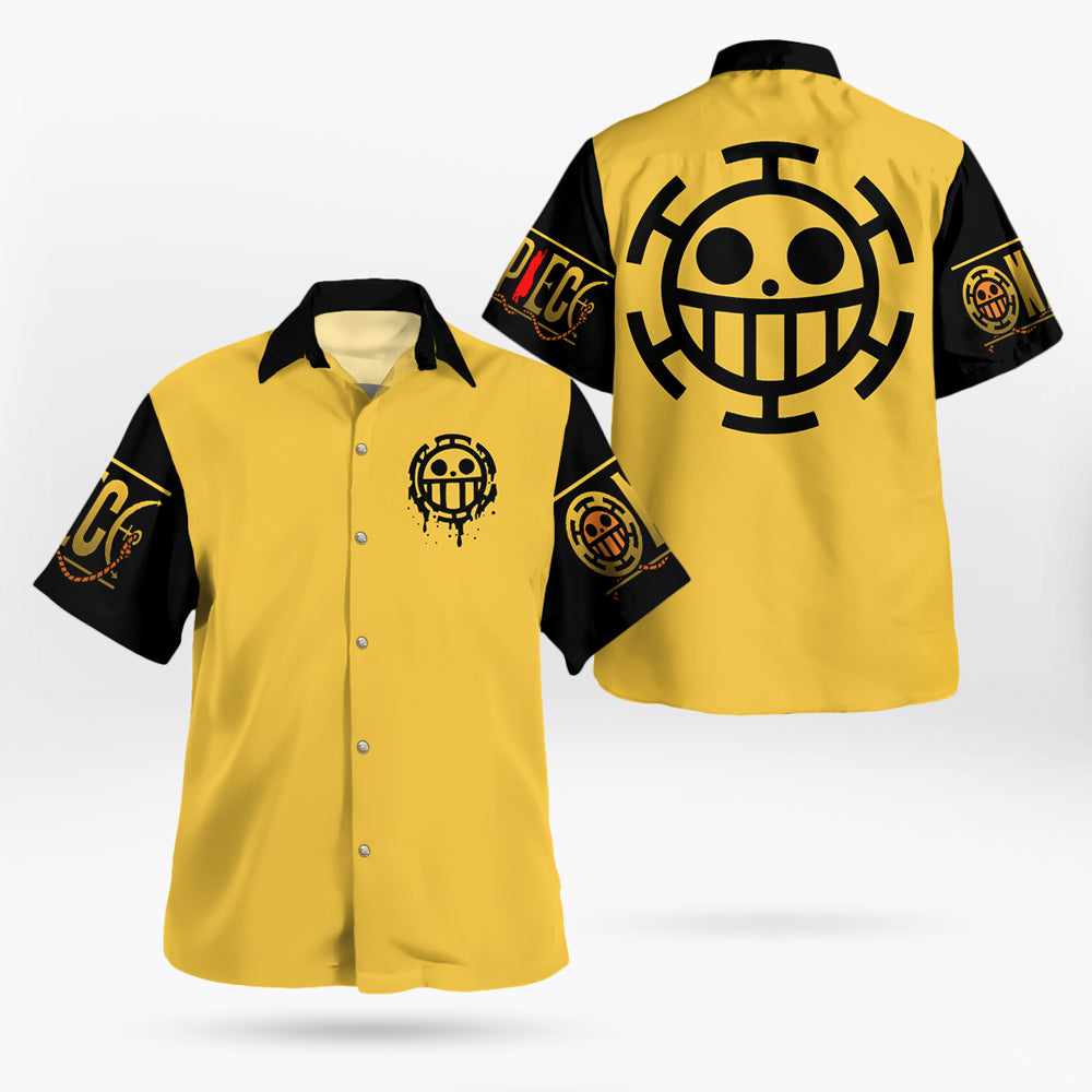 One Piece Law Heart Logo Hawaii Shirts Men, Women | One Piece Universe Store