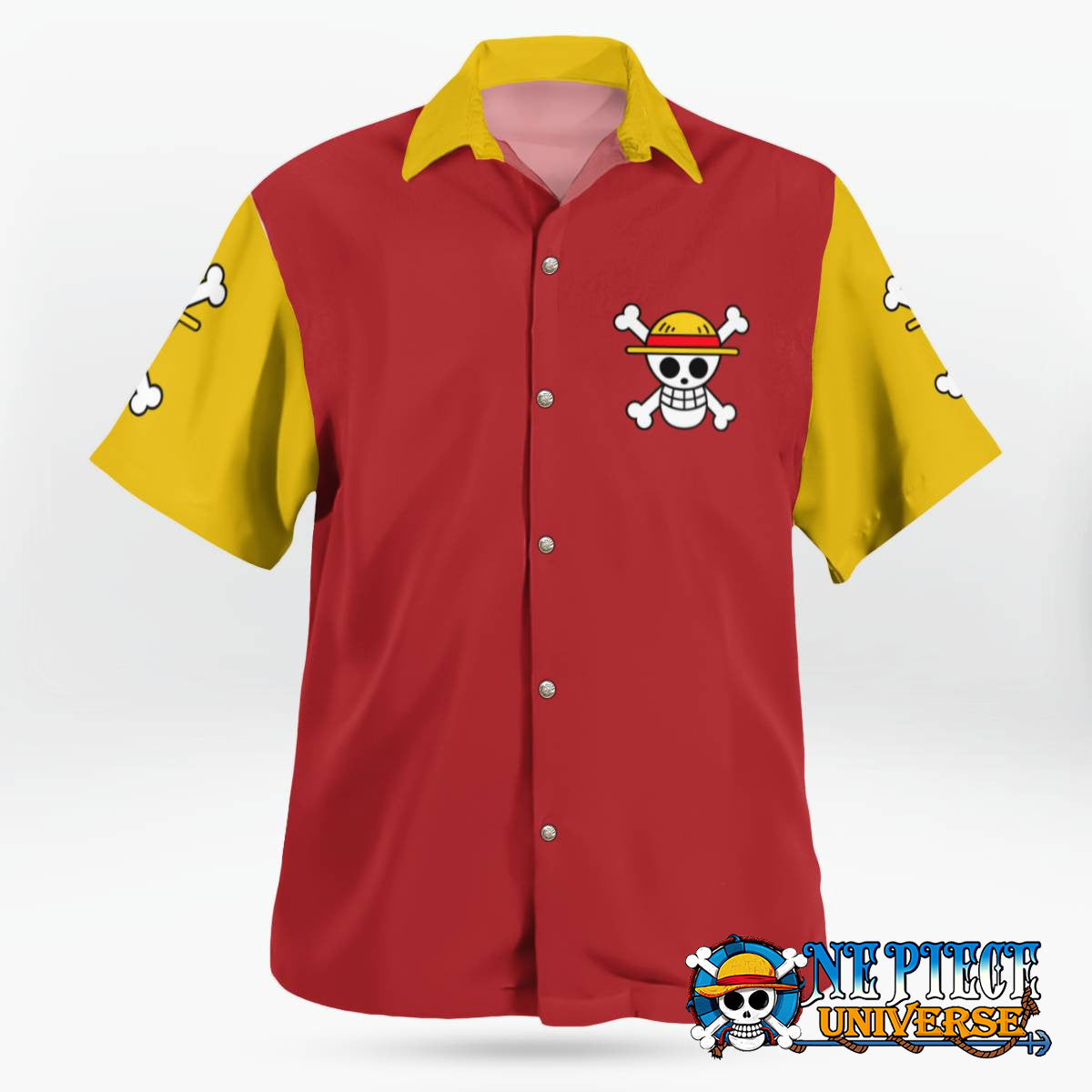 One Piece Straw Crew Logo Hawaiian Shirt For Sale | One Piece Universe Store