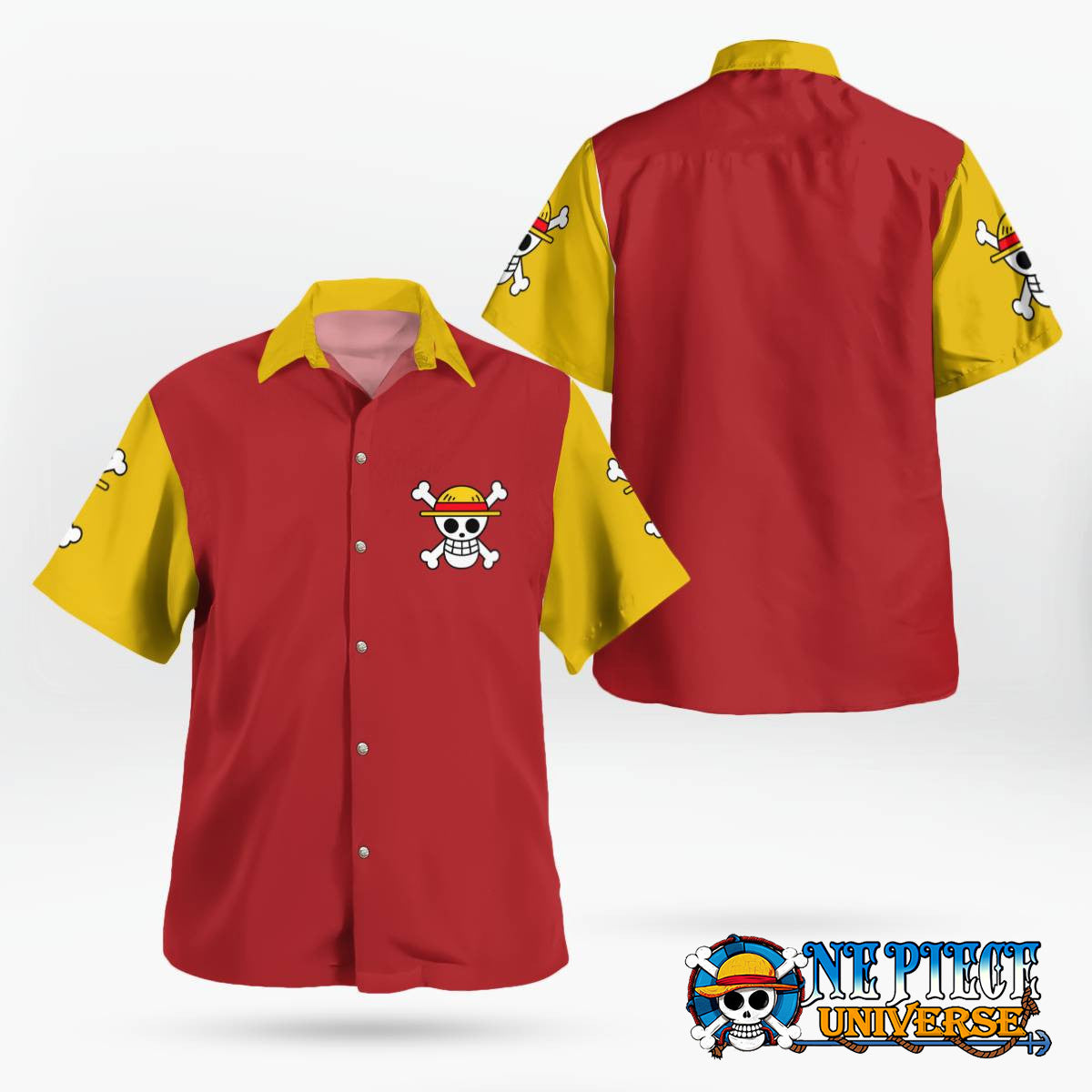 One Piece Straw Crew Logo Hawaiian Shirt For Sale | One Piece Universe Store