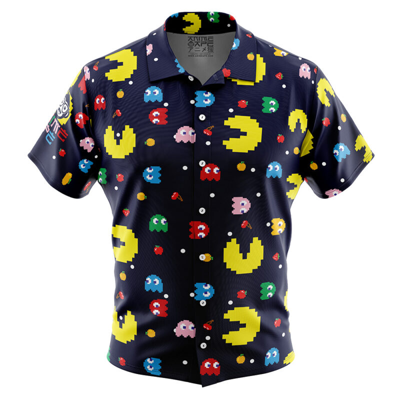 PacMan Button Up Hawaiian Shirt