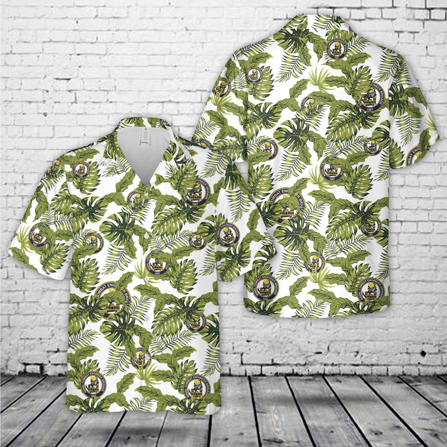 Philippine Navy Seabees Naval Combat Engineer Brigade Hawaiian Shirt