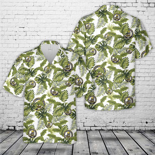 Philippine Navy Seabees Naval Combat Engineer Brigade Hawaiian Shirt