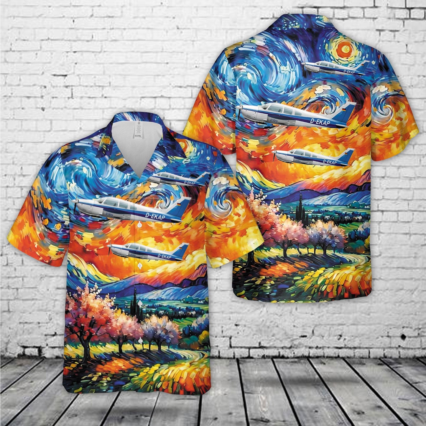 Piper PA-28R-200 "Arrow II" D-EKAP Hawaiian Shirt