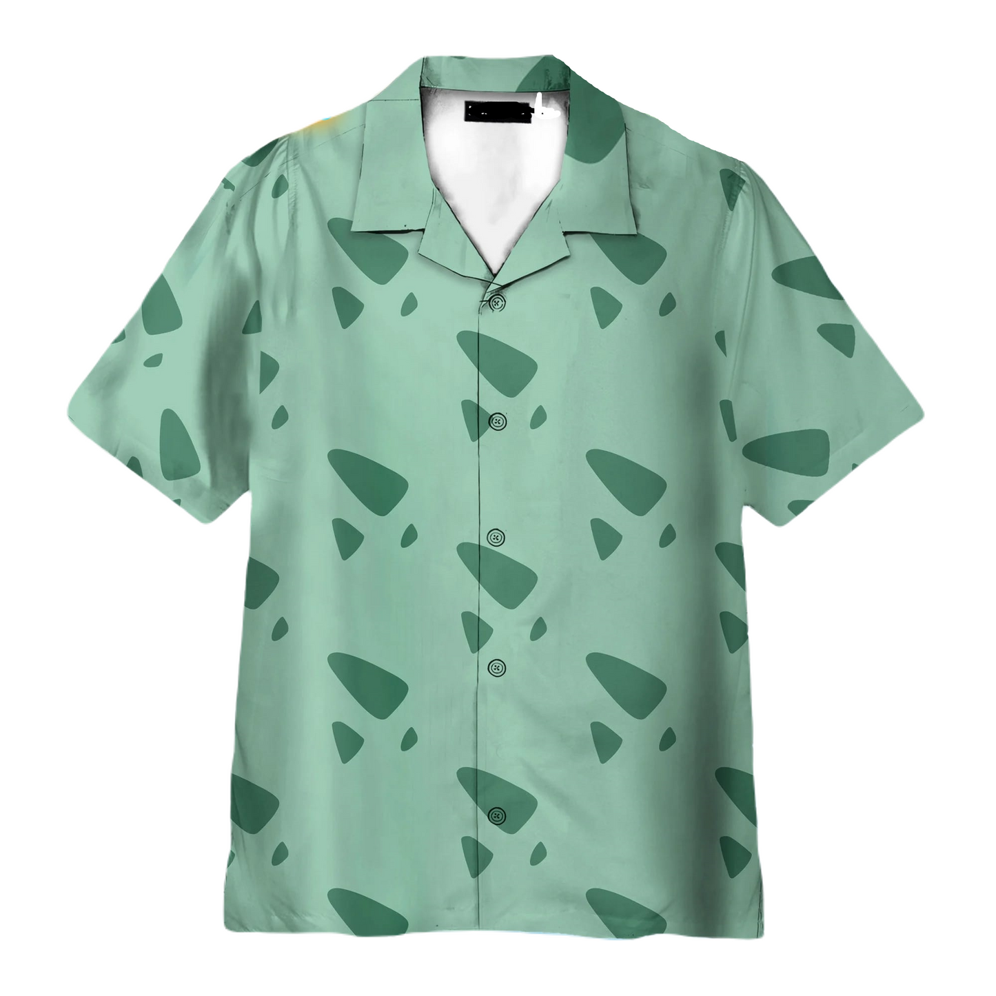 NoClaws NoClaws Pokemon Hawaii Shirt Pokemon Bulbasaur Pattern Costume Hawaiian Shirt Green Unisex