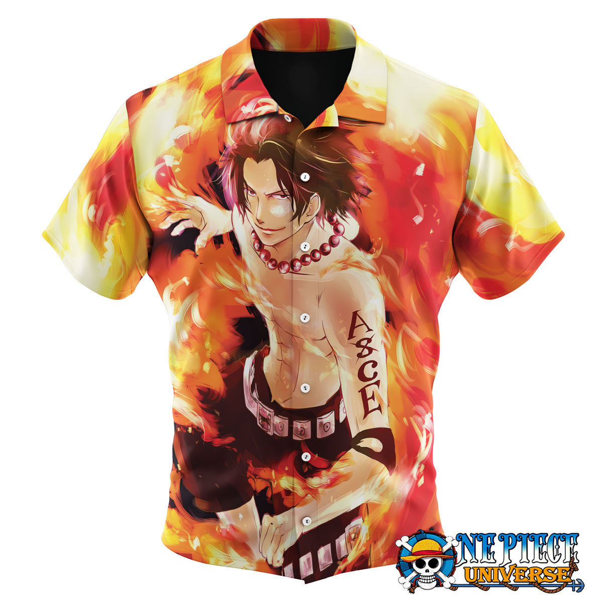 Anime Portgas D. Ace Hawaiian Shirt | One Piece Universe Store