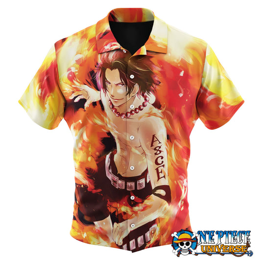 Anime Portgas D. Ace Hawaiian Shirt | One Piece Universe Store