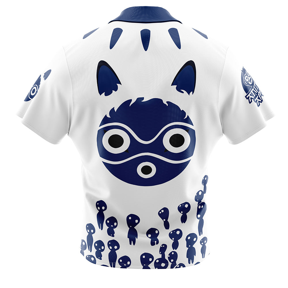 Princess Mononoke Button Up Hawaiian Shirt