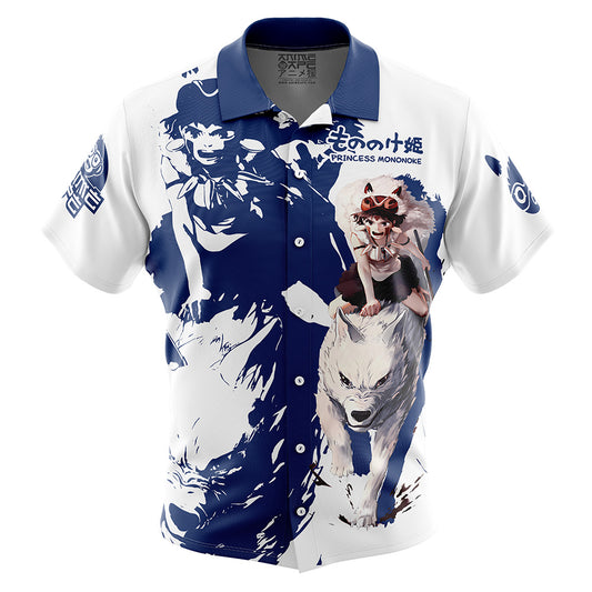 Princess Mononoke Button Up Hawaiian Shirt