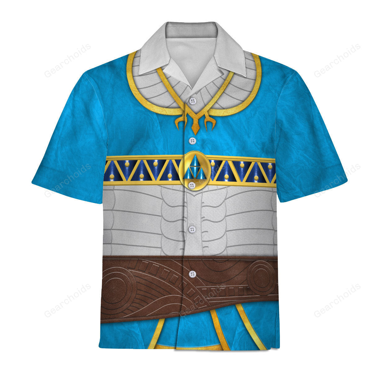 NoClaws Legend Of Zelda Hawaii Shirt Zelda Breath Of The Wild Attire Hawaiian Shirt Blue Unisex