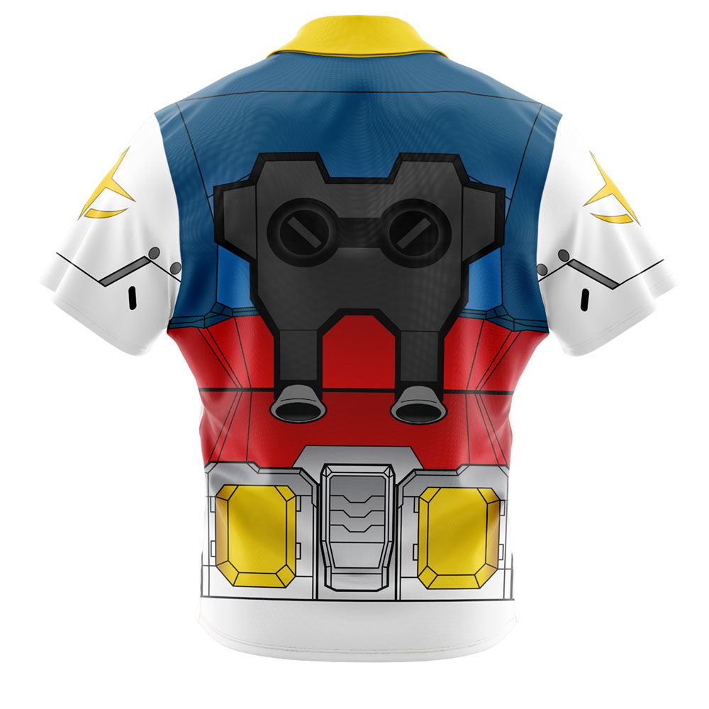 RX-78 Mobile Suit Gundam 0079 Button Up Hawaiian Shirt