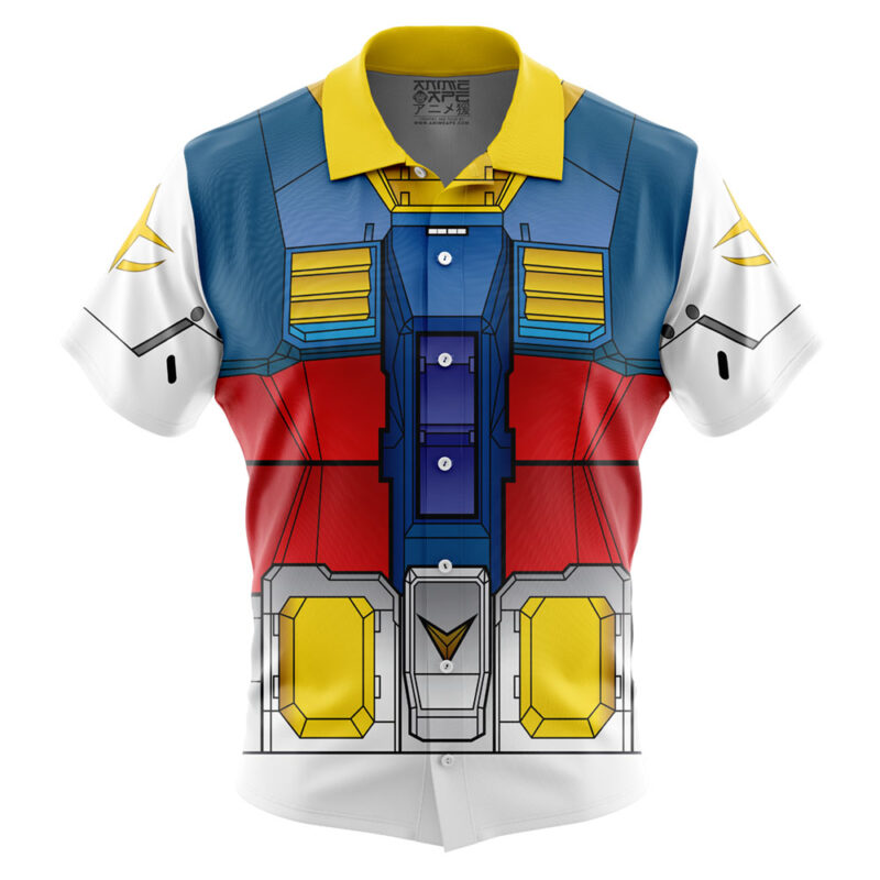 RX-78 Mobile Suit Gundam 0079 Button Up Hawaiian Shirt