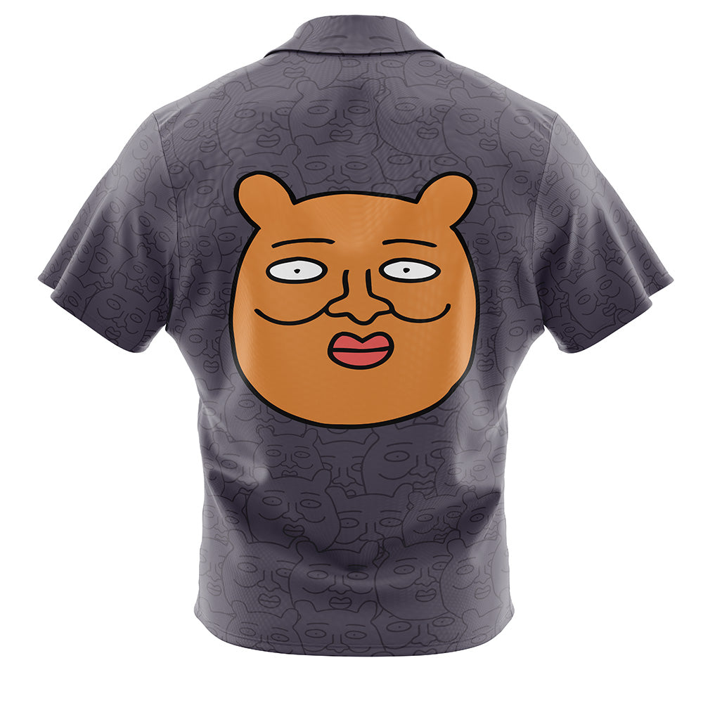 Reigen Arataka Bear Mob Psycho100 Button Up Hawaiian Shirt