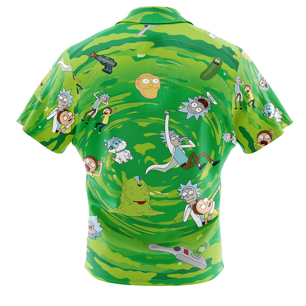 Rick and Morty Button Up Hawaiian Shirt