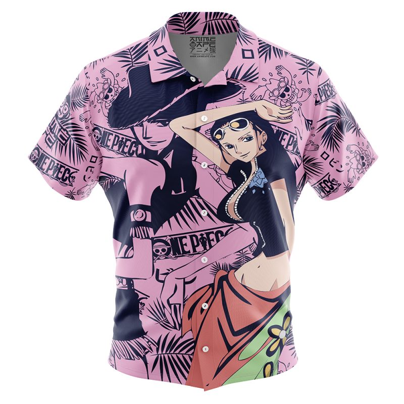 Nico Robin Aloha One Piece Button Up Hawaiian Shirt