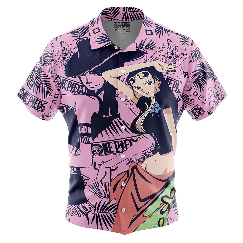 Nico Robin Aloha One Piece Button Up Hawaiian Shirt