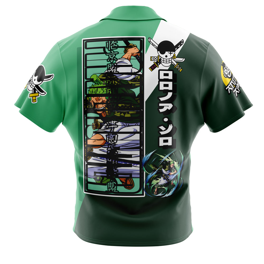 Roronoa Zoro One Piece Button Up Hawaiian Shirt