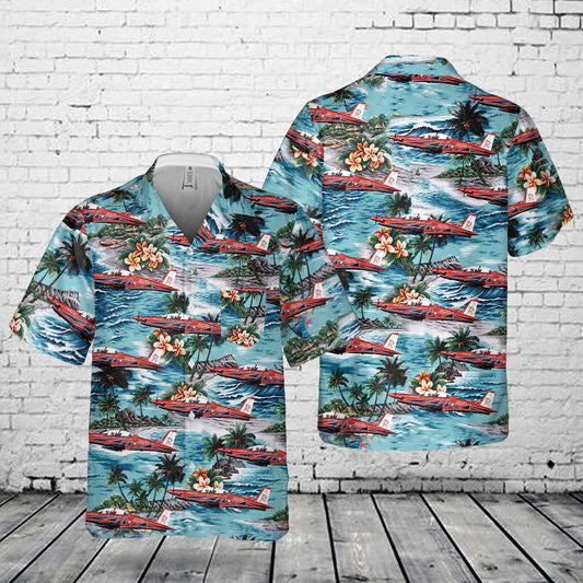 Royal Australian Air Force Roulette Pilatus PC-21 Pocket Hawaiian Shirt