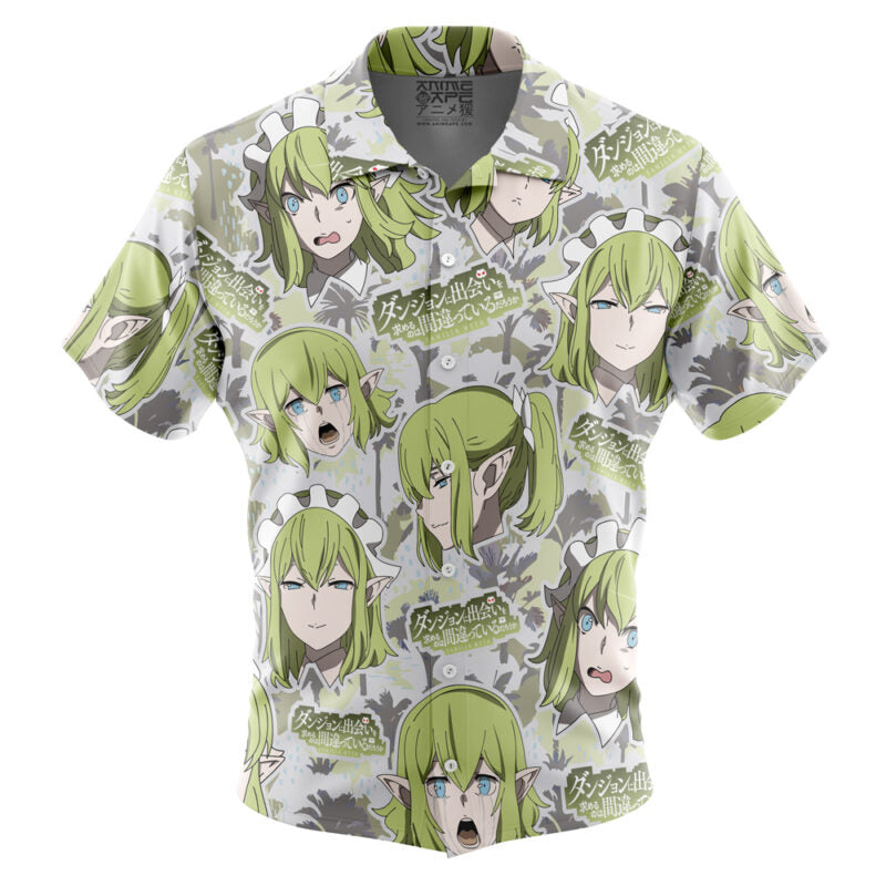 Ryuu Lion DanMachi Button Up Hawaiian Shirt