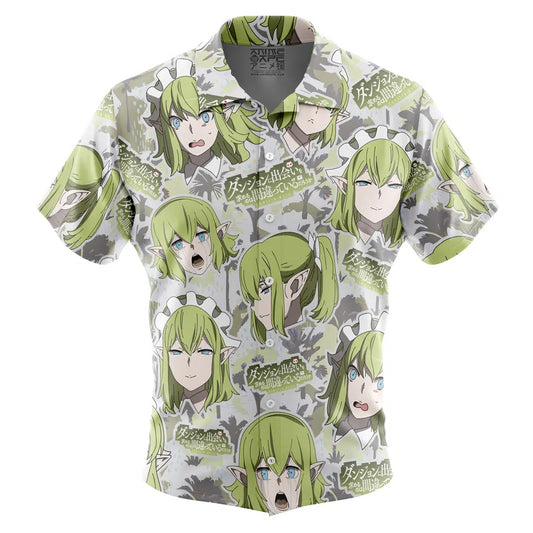 Ryuu Lion DanMachi Button Up Hawaiian Shirt