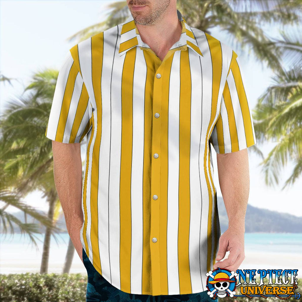 Sanji Wano Hawaiian Shirt Yellow Pattern HOT 2025 | One Piece Universe Store