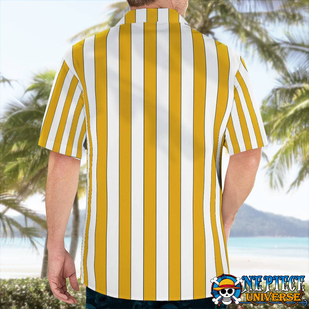 Sanji Wano Hawaiian Shirt Yellow Pattern HOT 2025 | One Piece Universe Store